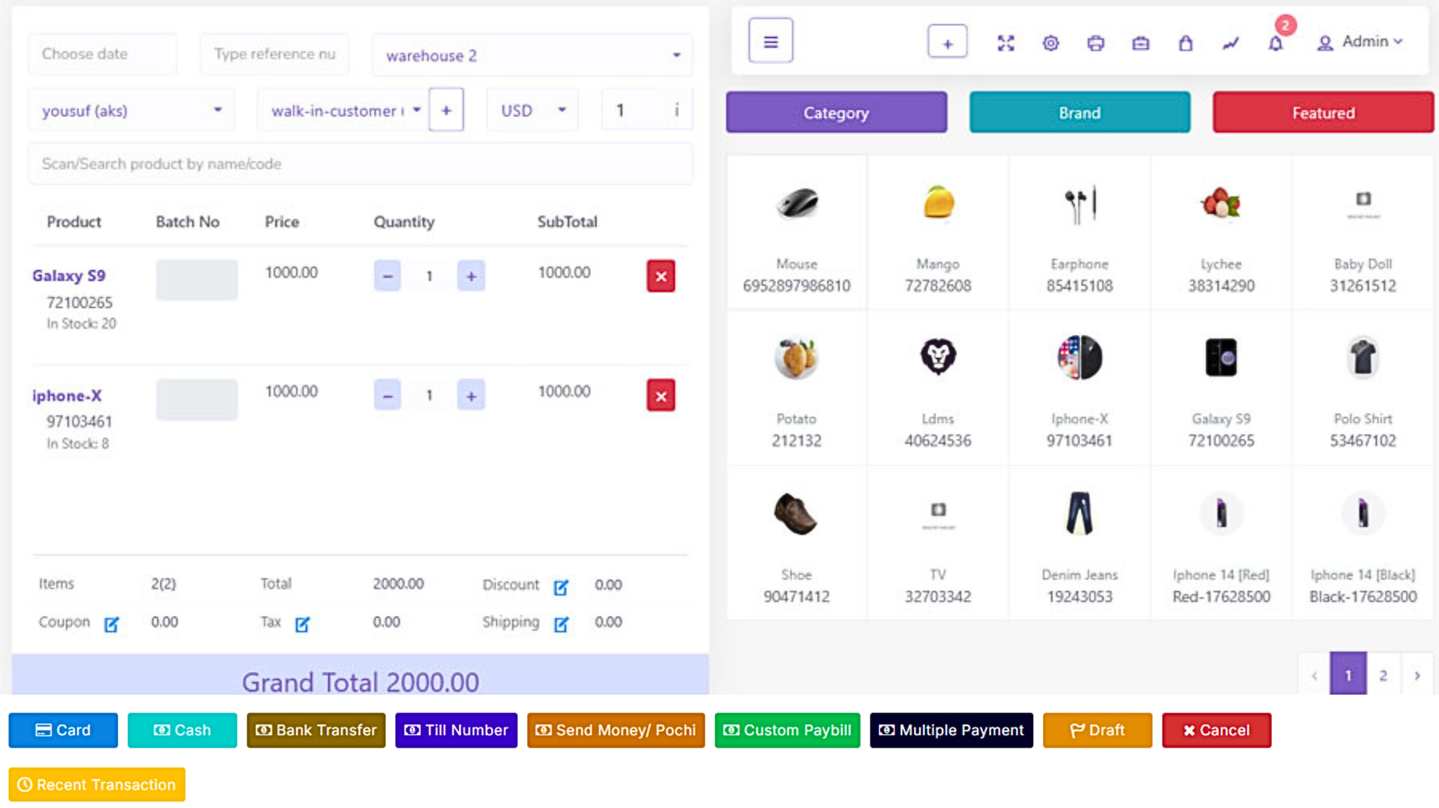 SAAS CRM POS
